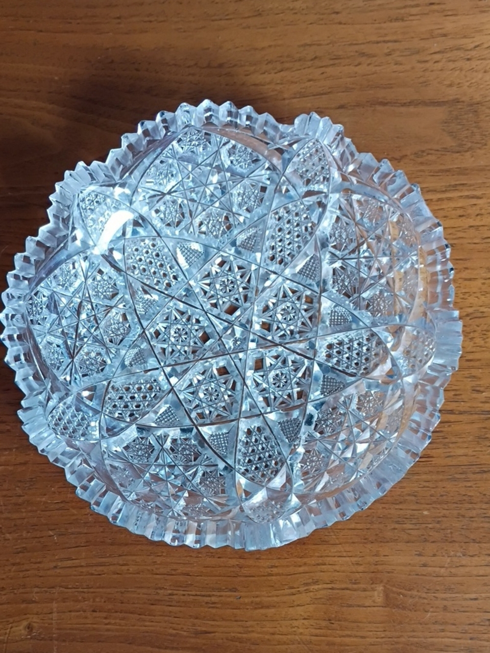 Antique Cut Glass Bowl